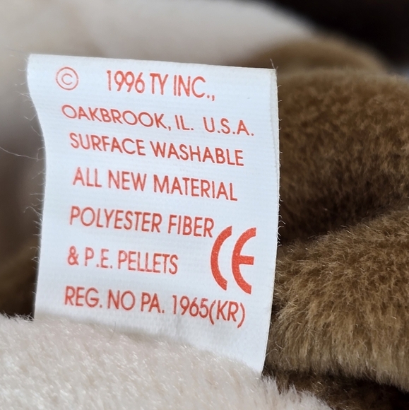 TY Beanie Baby - Bernie - Dog Plush - Brown and White - Picture 4 of 5